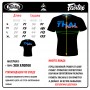 Fairtex TST178 Футболка Тайский Бокс Черно-Синяя